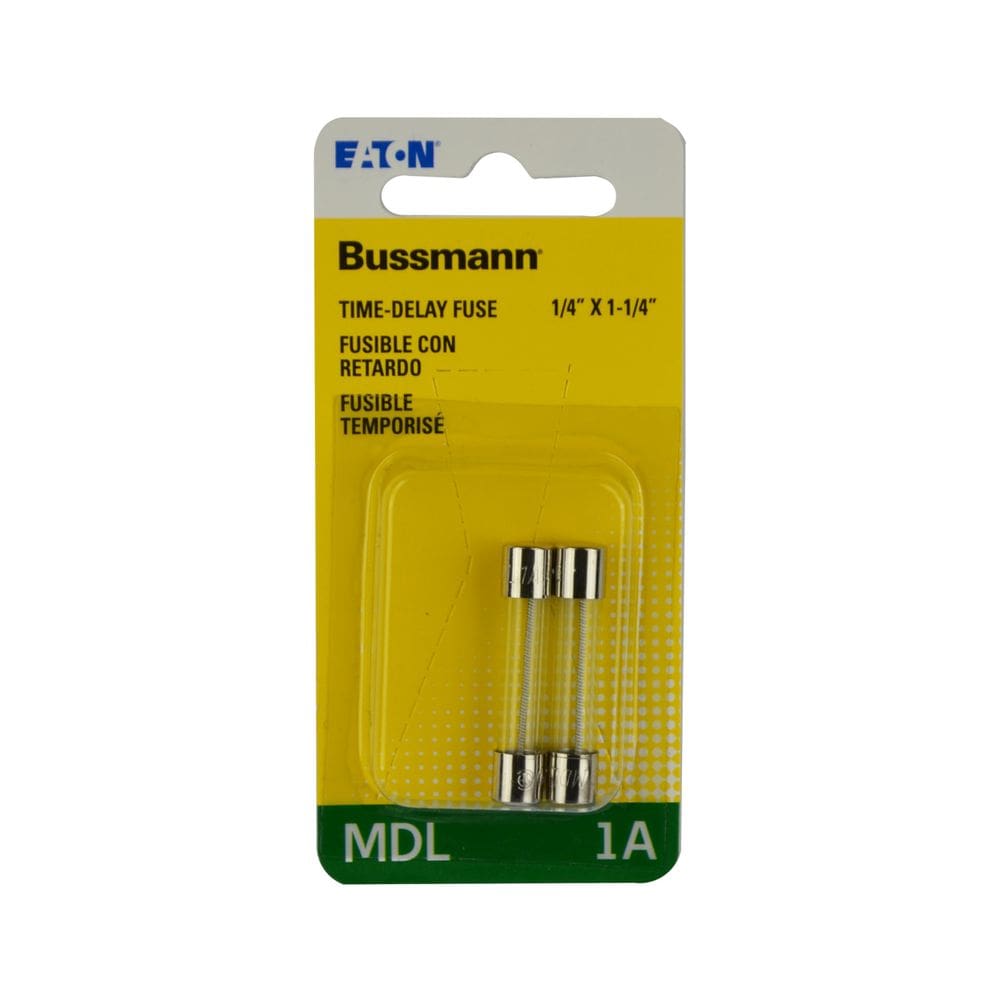 Fusível de vidro Eaton Bussmann MDL 1A 250V 2 peças