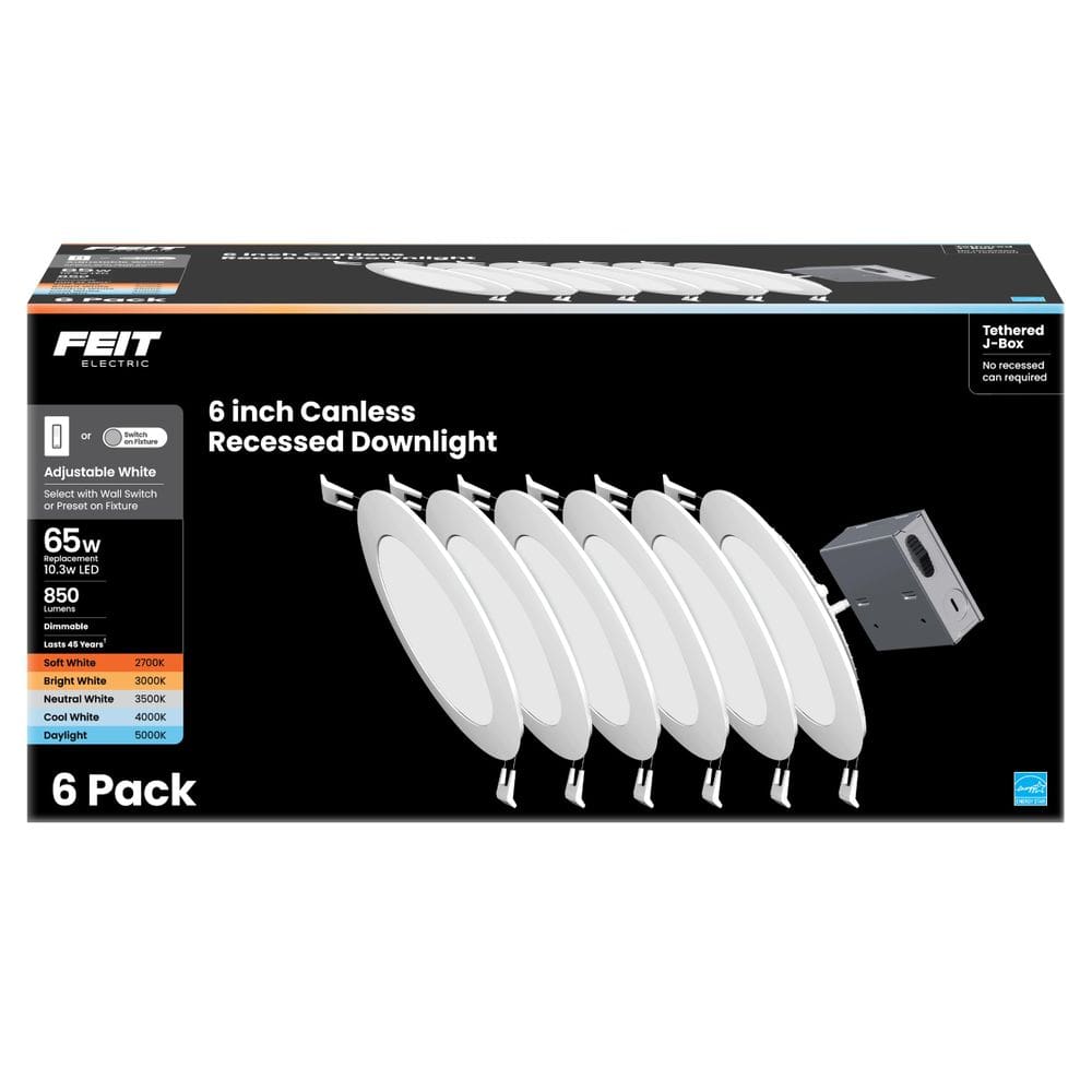 Luminária Feit Electric 6” LED sem lata embutida regulável