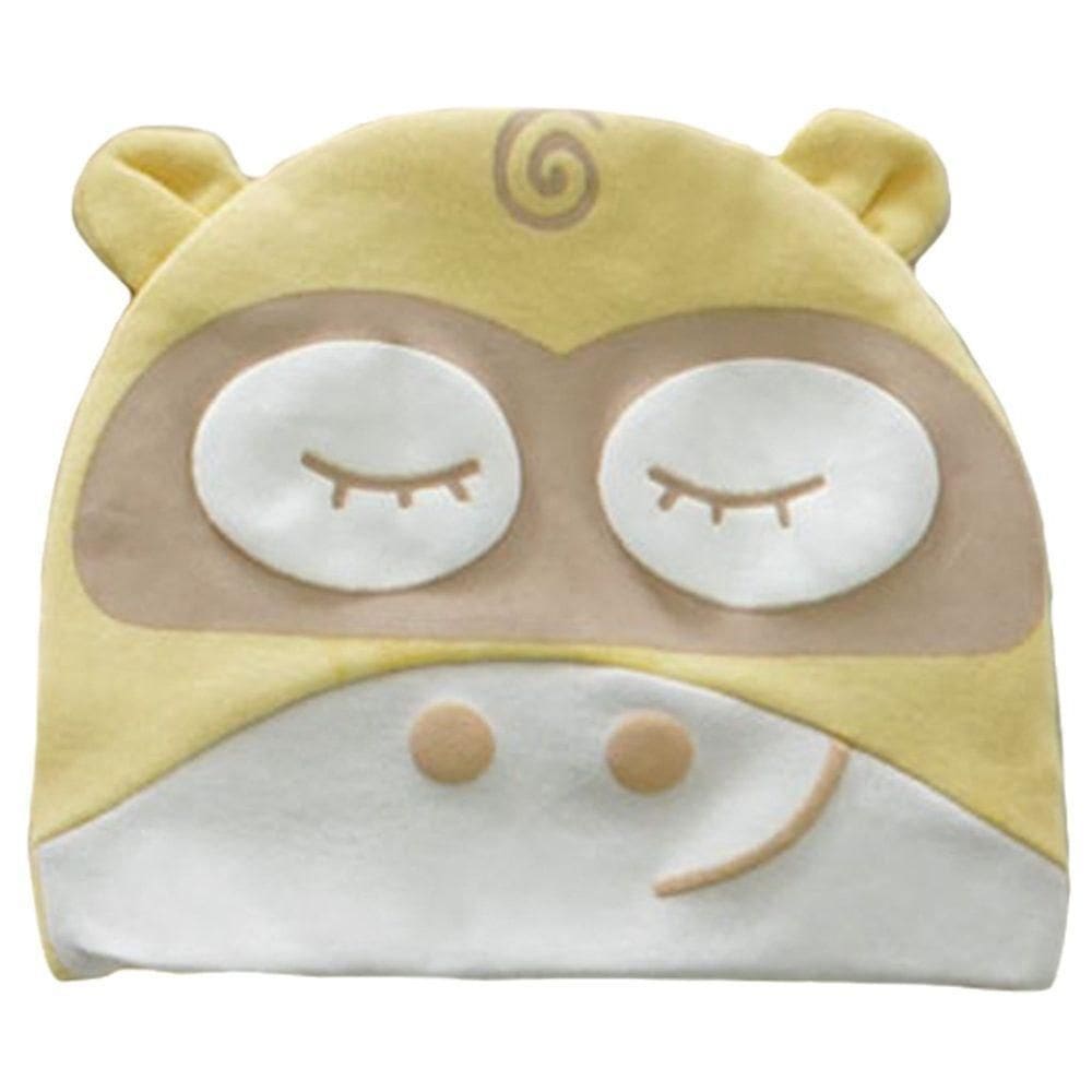 Gorro Fantasia Para Bebê 17x14cm Hippo Amarelo