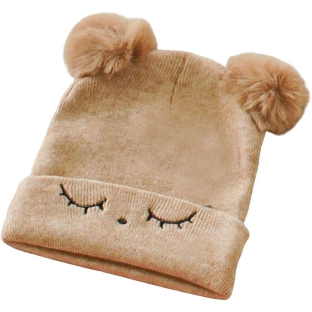 Gorro Funny Para Bebê 36cm A 48cm Bege