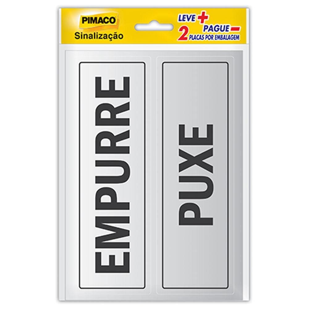 Etiqueta Puxe/Empurre Pimaco