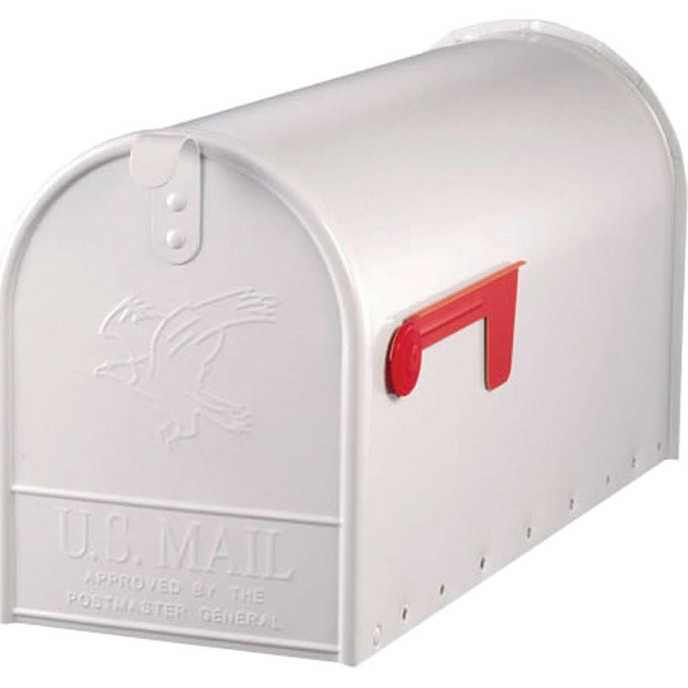 Caixa de correio Gibraltar E1600WAM Elite Post-Mount White Steel