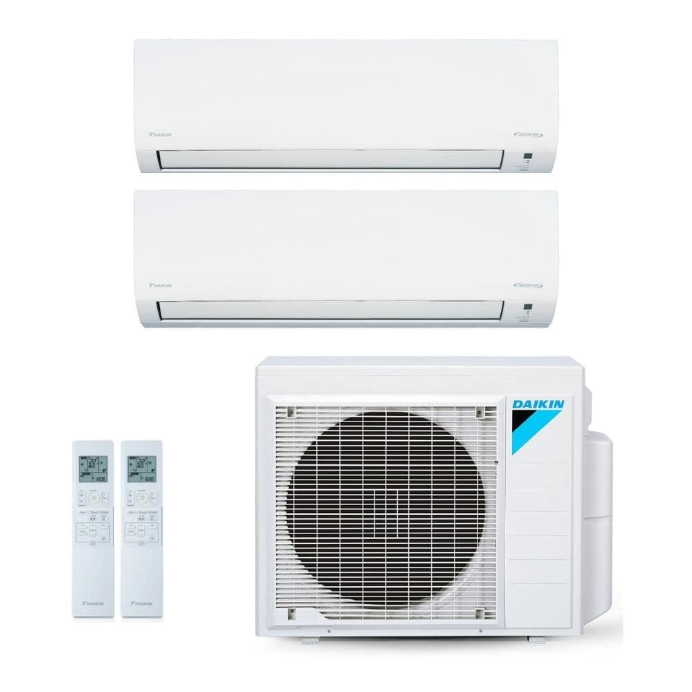 Ar-Condicionado Bi Split Inverter Daikin 18.000 BTUs (1x Evap HW 9.000 + 1x Evap HW 12.000) Quente/Frio 220V  R-32