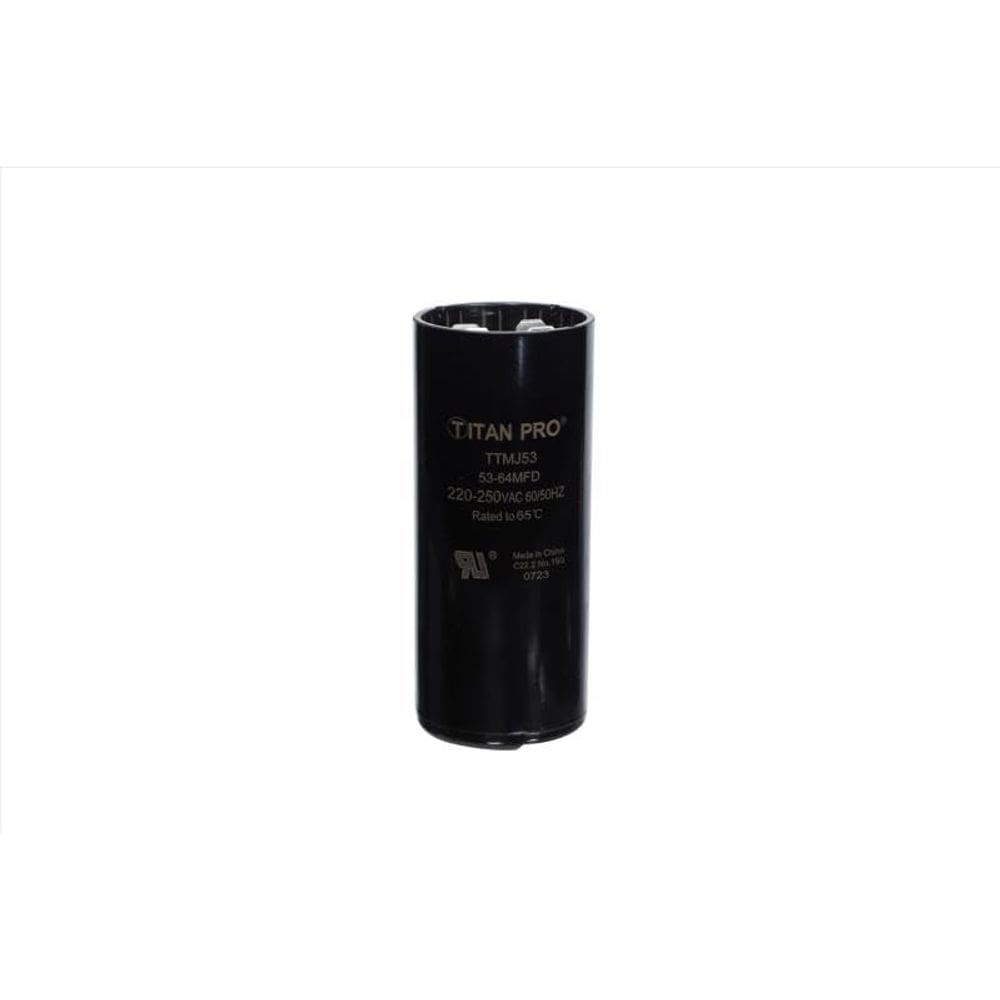 Capacitor de partida Titan TTMJ53 53-64uF 250V em forma redonda