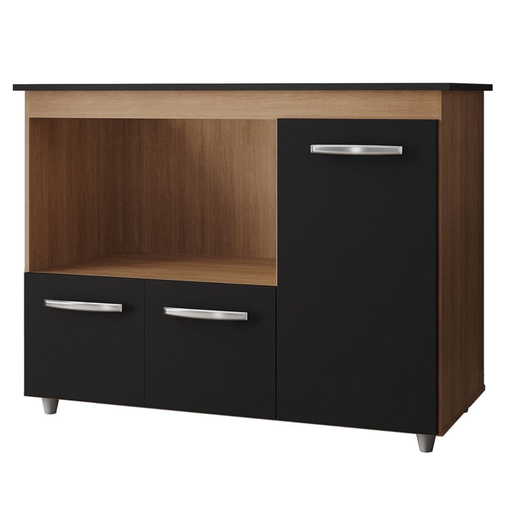 Balcão para Cooktop 5 Bocas 3 Portas com Tampo Cortado Anita