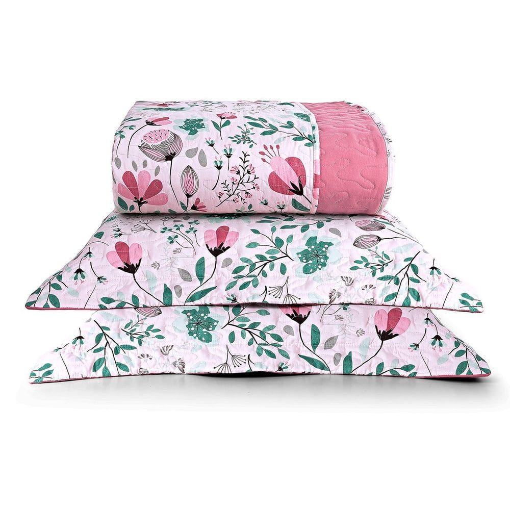 Kit Cobre Leito King Botanical Micropercal 200 Fios 7 Peças