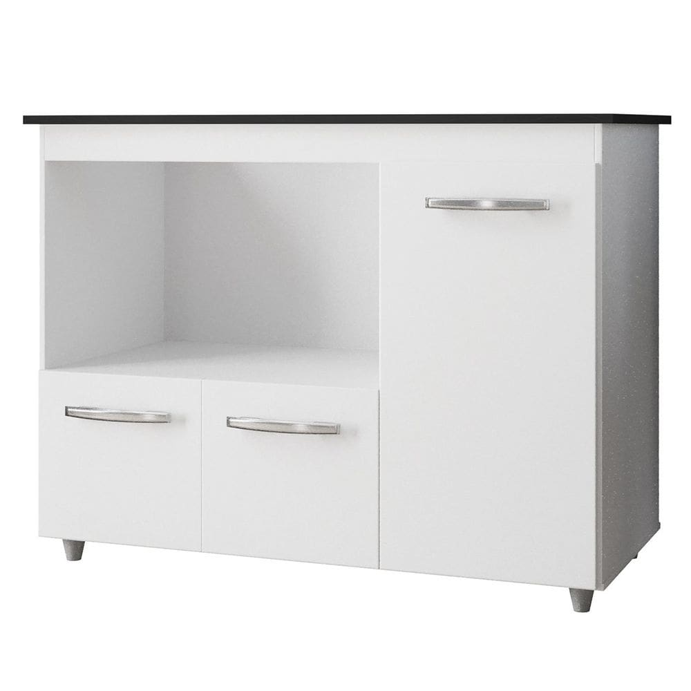 Balcão para Cooktop 5 Bocas 3 Portas com Tampo Cortado Anita