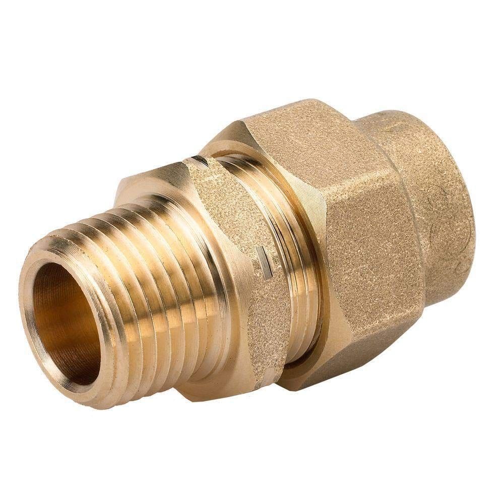 Encaixe de tubulação de mangueira HOME-FLEX Adaptador macho 1/2” CSST em latão