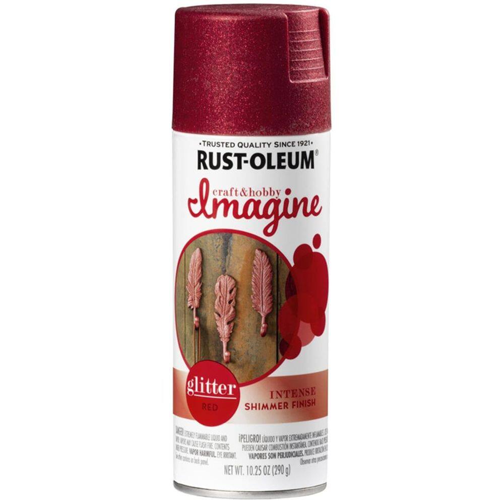 Spray de Pintura con Purpurina Rust-Oleum Imagine Rojo 290 ml