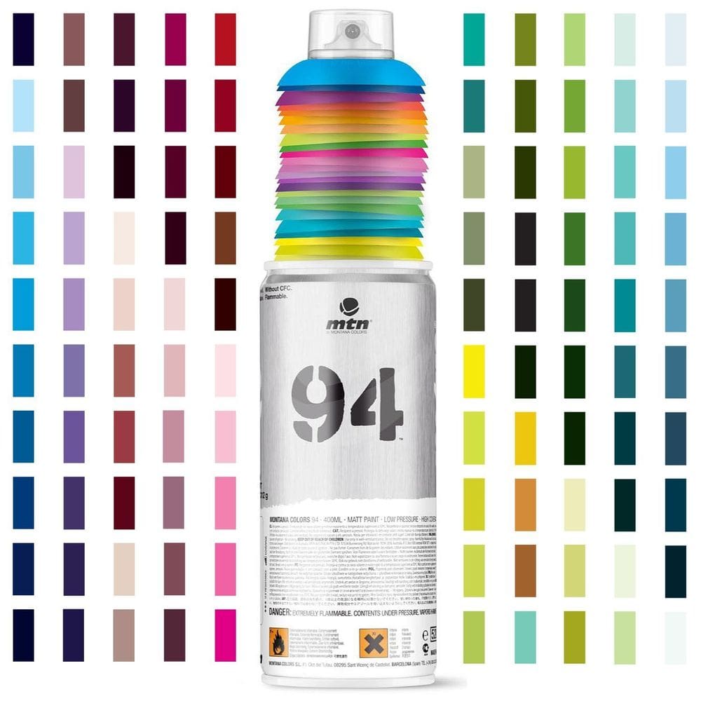 Lata de 400 ml de tinta spray Montana Colors MTN 94 Madrid Red