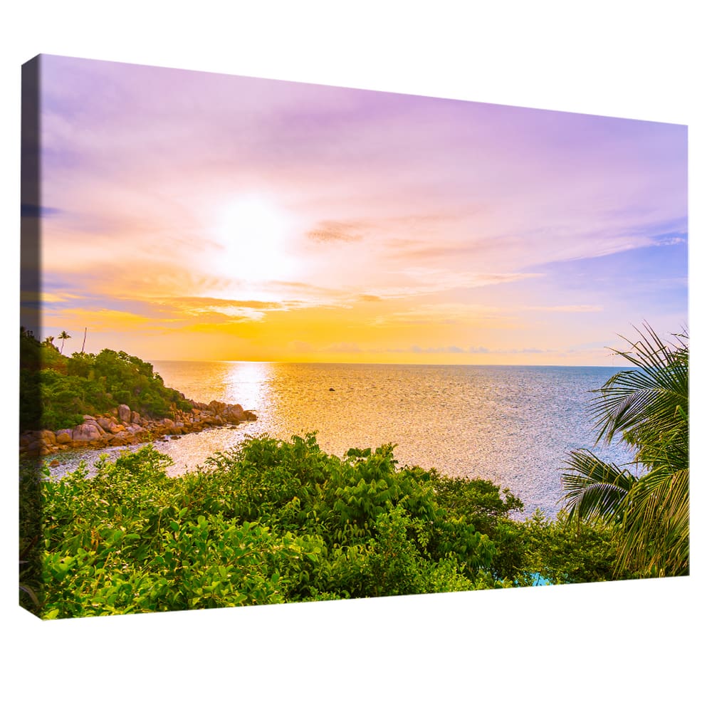 Quadro Decorativo Praia Nascer do Sol