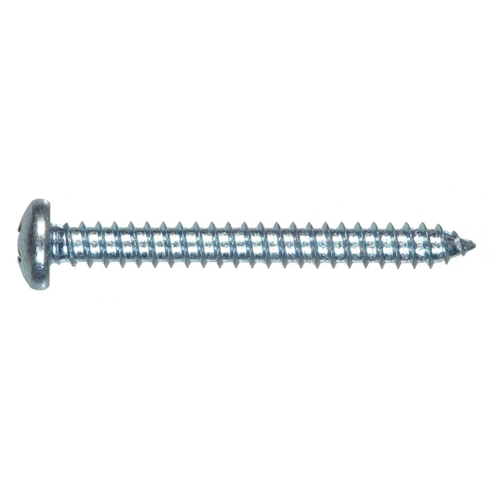 Parafuso de chapa metálica Hillman 8 x 3,2 cm Pan Head Zinc 100 unidades