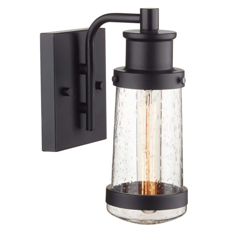 Arandela de parede Globe Electric Vintage 1-Light Matte Black