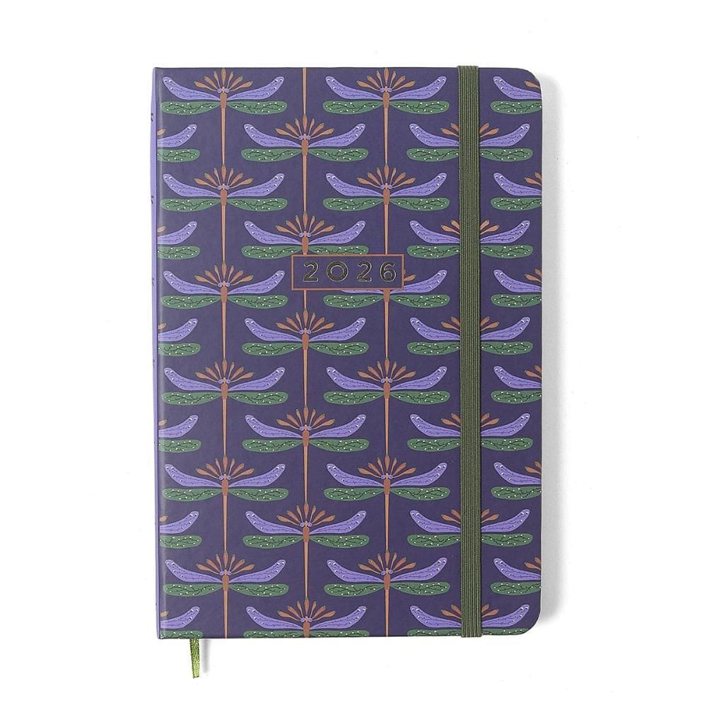 Agenda planner semanal 14x21 Libélulas Azul 2026 Cicero