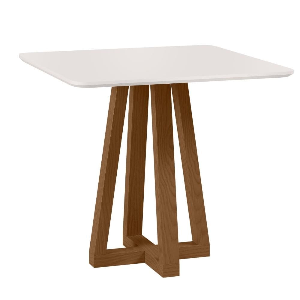 Mesa de Jantar Livia Piccola Quadrada - Tampo Laqueado, Madeira/MDF – Sonetto