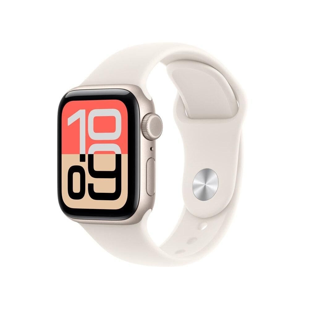 Apple Watch SE 3 GPS + Cellular   Caixa estelar de alumínio – 44 mm - Pulseira esportiva estelar – M/G