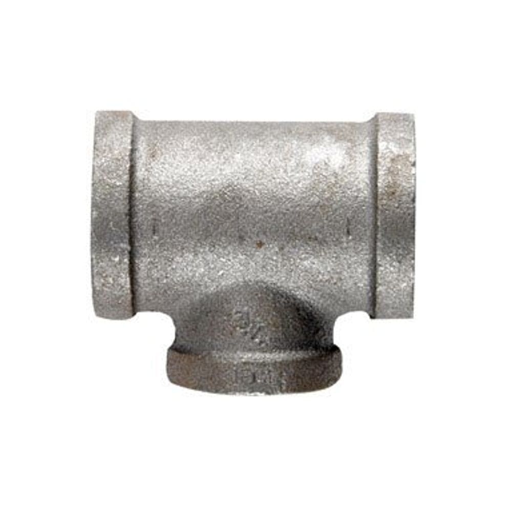 Camiseta preta para encaixe de tubulação de mangueira de 1 “x 1” x 3/4”