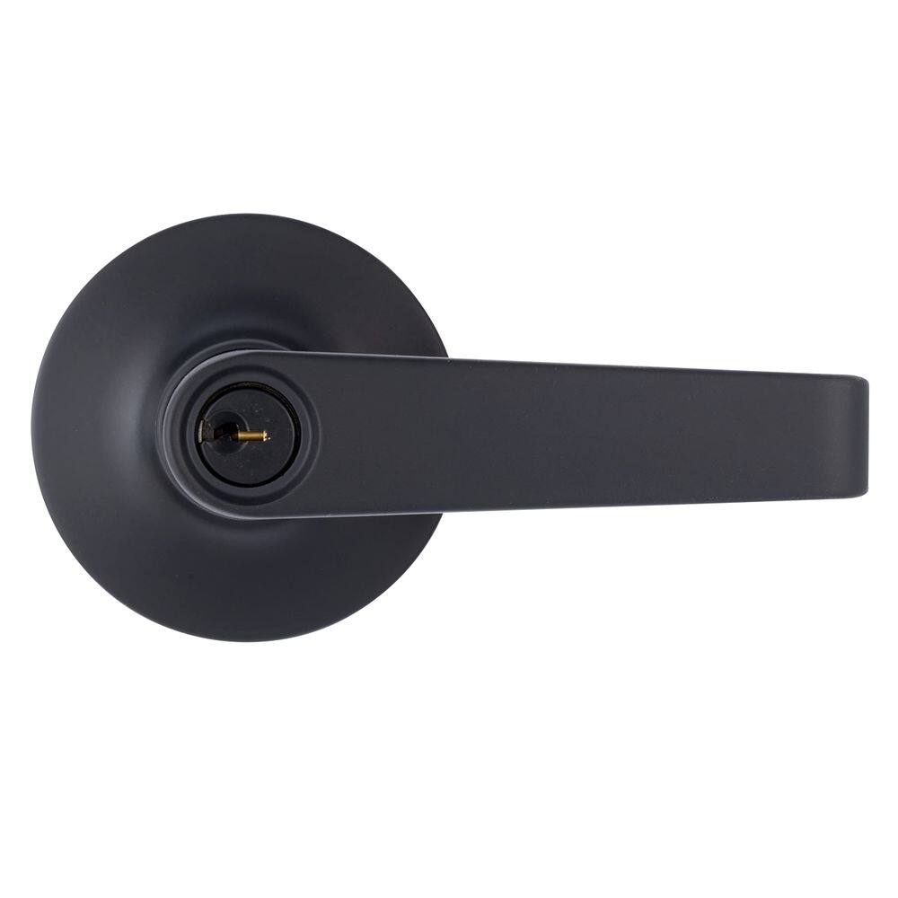 Alavanca de porta BRINKS Commercial Light Duty Matte Black Keyed