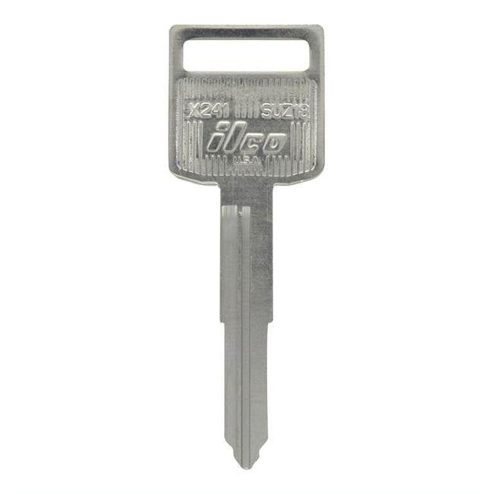 Chave de motocicleta em branco frente e verso para Suzuki Hillman