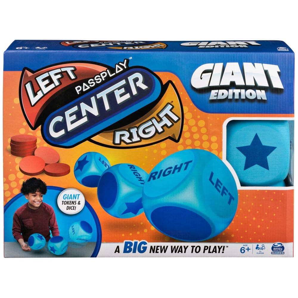 Jogo de Tabuleiro Spin Master Games Giant Left Center Right
