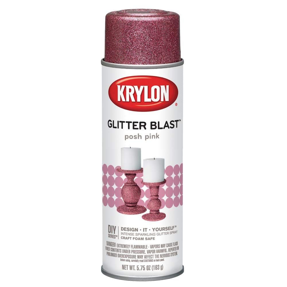 Pintura Krylon Glitter Blast Posh Rosa 170 ml