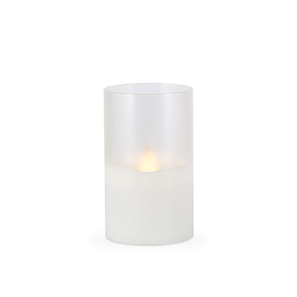 Vela de cera Everlasting Glow 9 cm x 15 cm de vidro fosco
