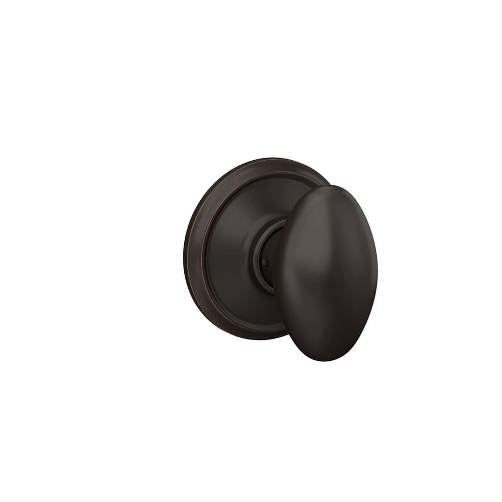 Maçaneta de porta Schlage F10 V SIE 716 Sienna Hall & Closet em bronze envelhecido