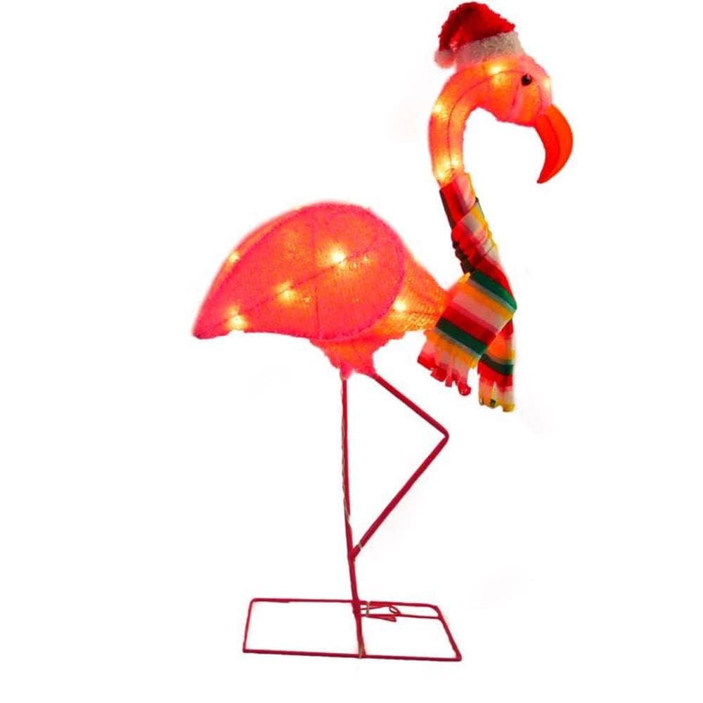 Celebrações de decoração de quintal Flamingo Lighted Incandescent 0,9 m
