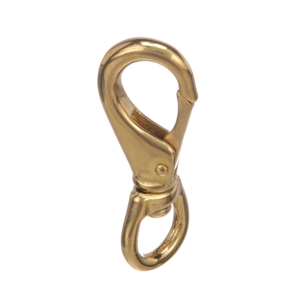 Equipamento de pesca SEACHOICE Swivel Eye Snap Brass Tamanho 2 9,5 cm