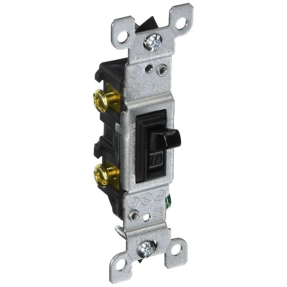 Interruptor seletor Leviton 1451-2E 15Amp 120V monopolar preto
