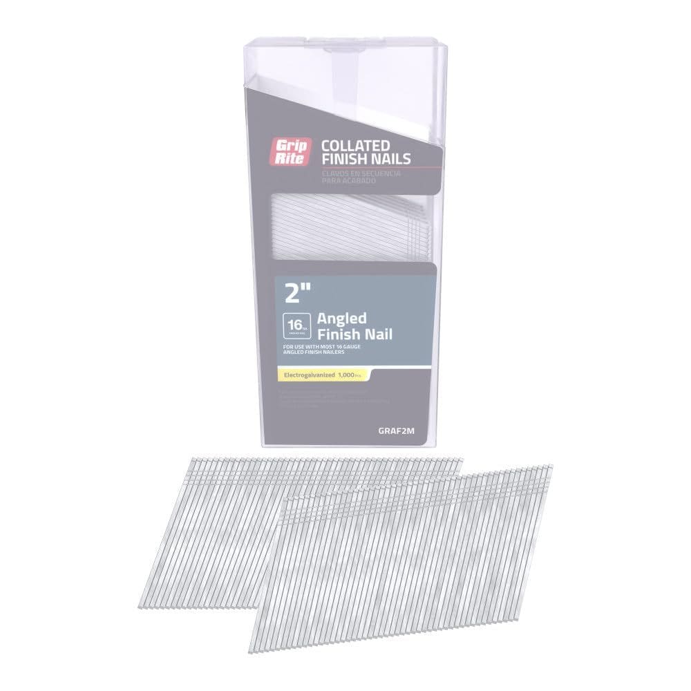 Pregos com acabamento eletrogalvanizado angular de calibre 16, 5 cm Grip-Rite