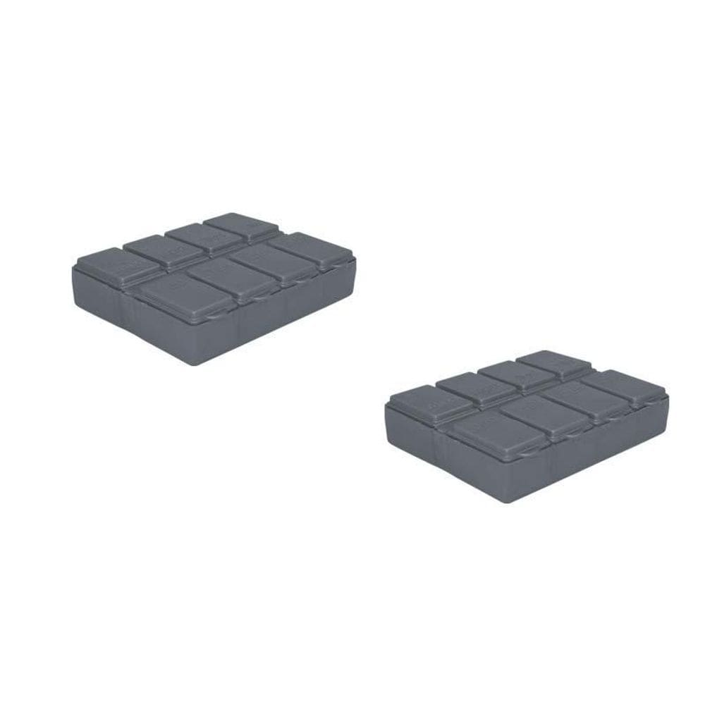 Kit 2 Porta Comprimido Prata Plástico