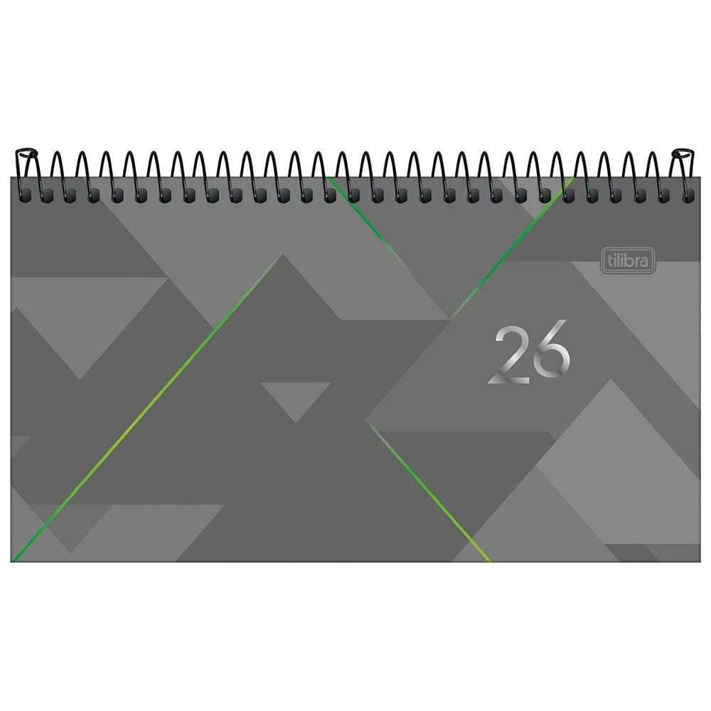 Agenda Semanal 2026 Espiral M2 64Fls Spot Cinza Tilibra