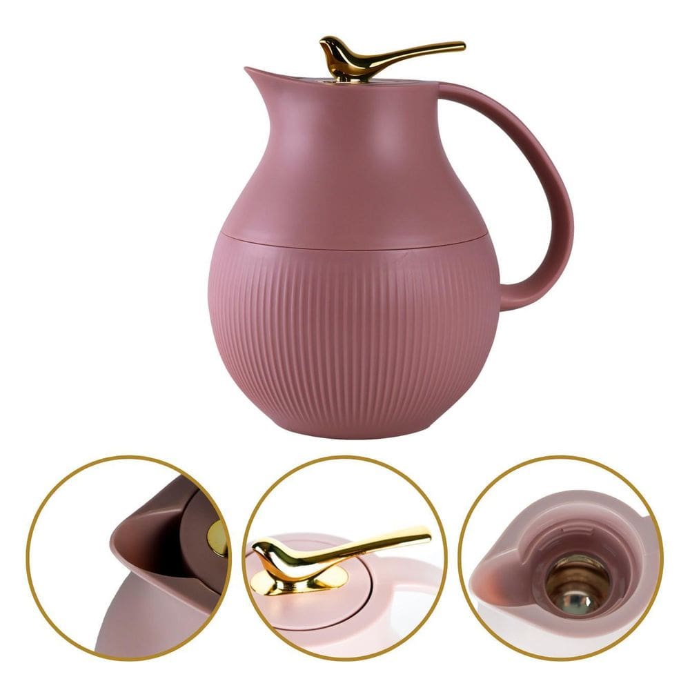 Garrafa Térmica 1 Litro Café Chá Premium Pássaro Dourado