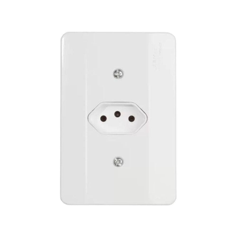 Tomada Mec-Tronic 2P+T 10A Branco