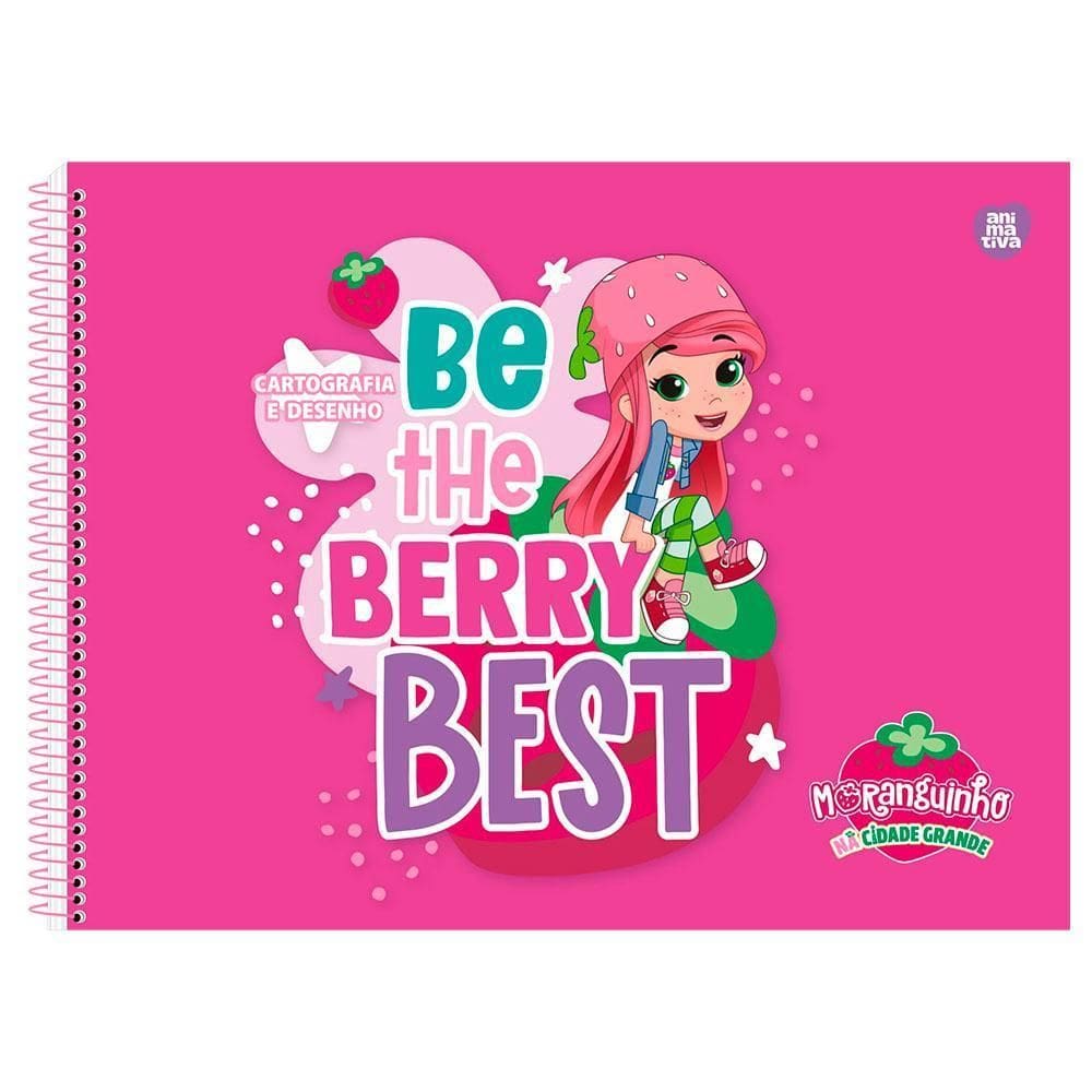 Caderno Cartográfia 60Fls Moranguinho Berry Best Animativa