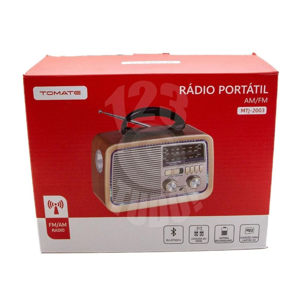 Radio Portatil Bluetooth Com Lanterna 1.2W
