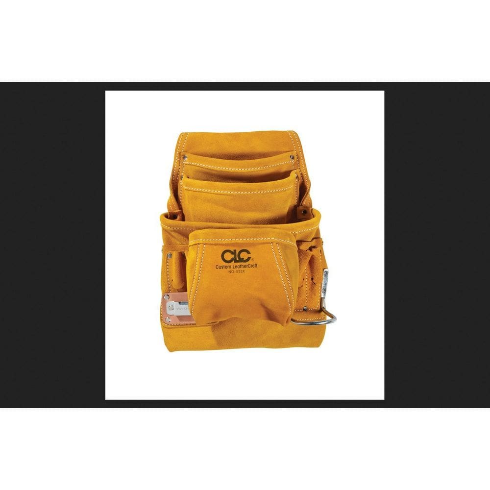 Bolsa de ferramentas personalizada LeatherCraft PK533X de 10 bolsos com cinto Web