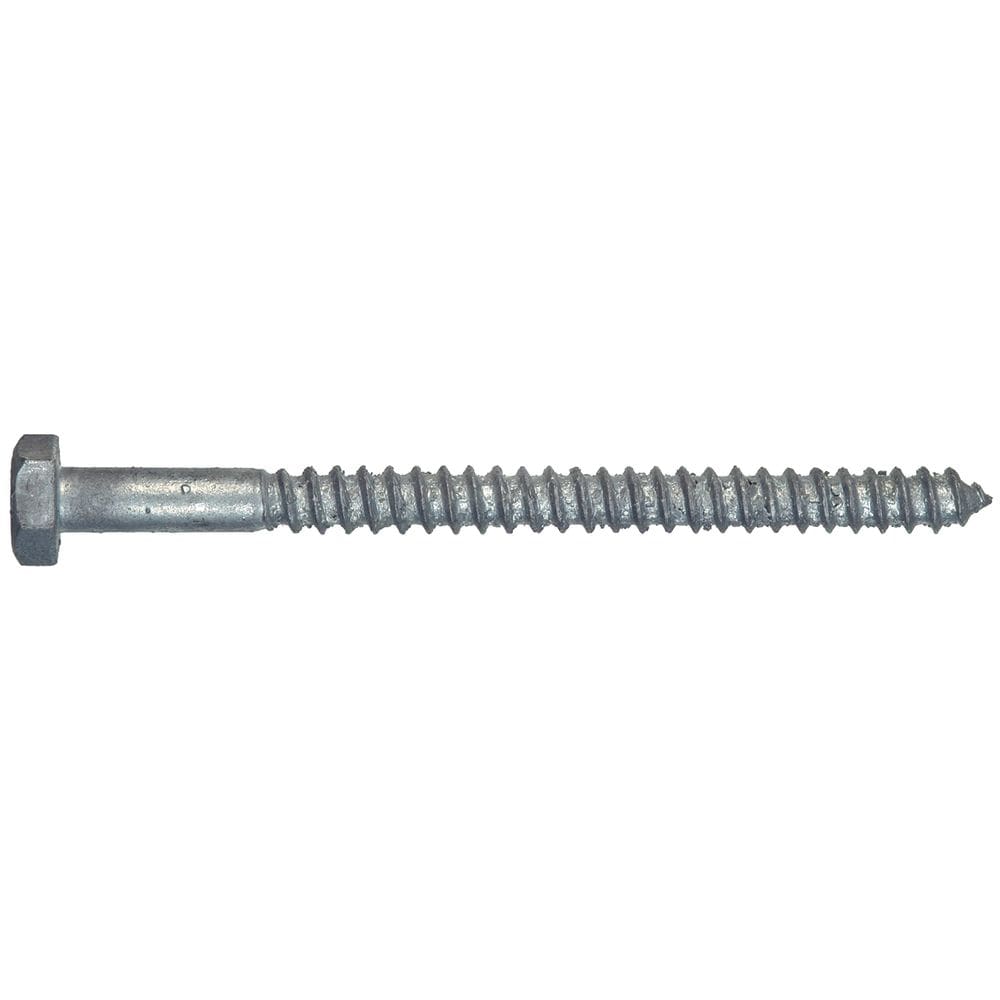 Parafuso hexagonal Hillman 3/8”x15cm galvanizado a quente, pacote com 50