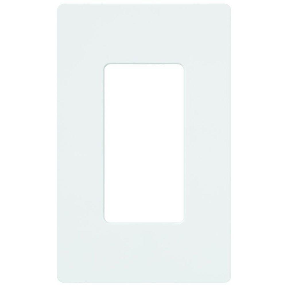 Placa de parede Lutron CW-1-WH 1 Gang Screwless White