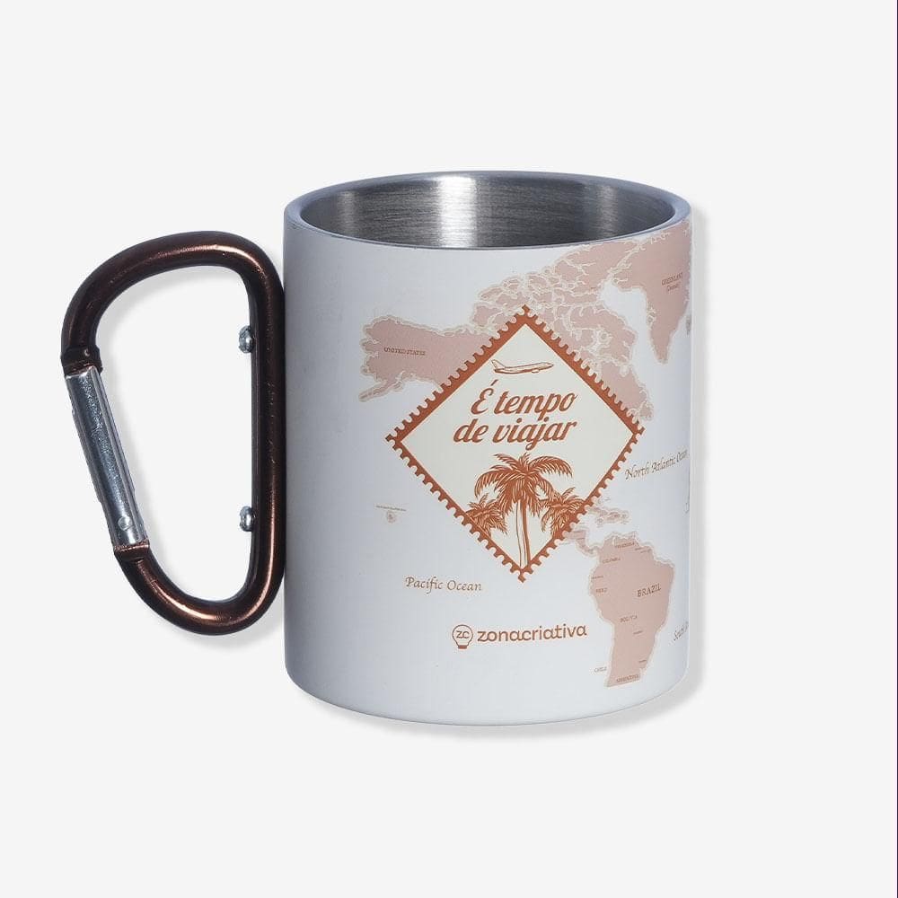 Caneca Mosquetão Viagem - Zonacriativa