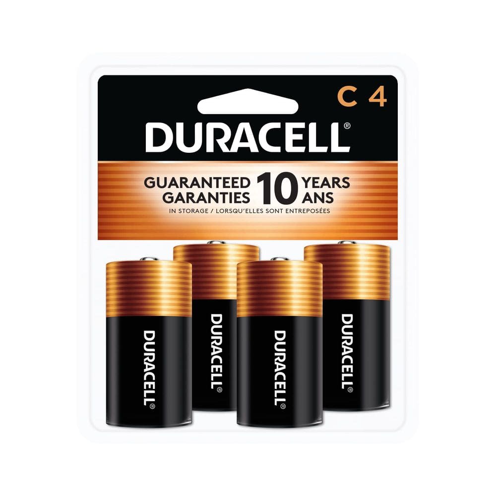 Bateria Duracell Coppertop C 1,5 V alcalina, pacote com 4