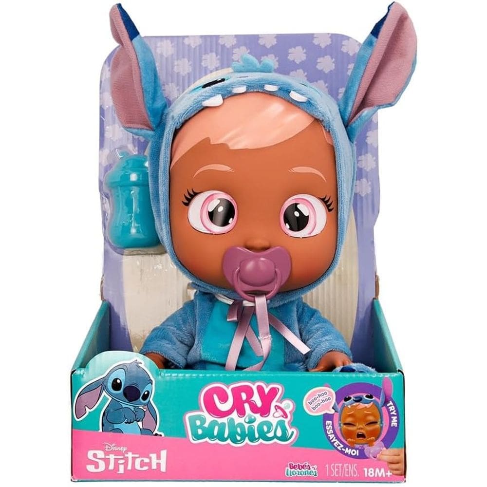 Boneca CryBabies Fantasia Stitch Interativa Multikids BR2398