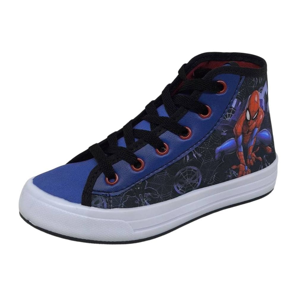 Bota Casual Infantil Menino Personagem Homem Aranha Disney