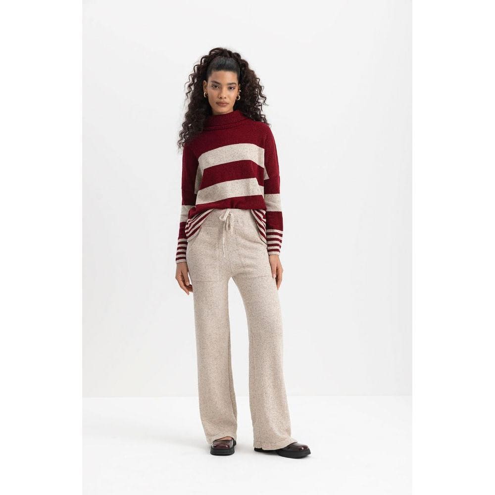 Blusão Feminino Em Tricot Essendi Bordo