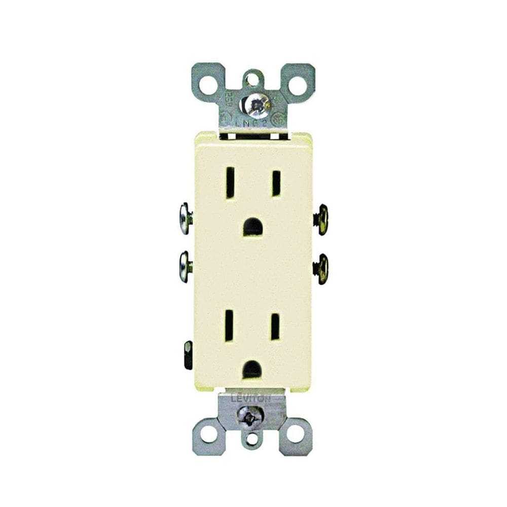 Receptáculo Leviton Decora Duplex 15A 125V Ivory
