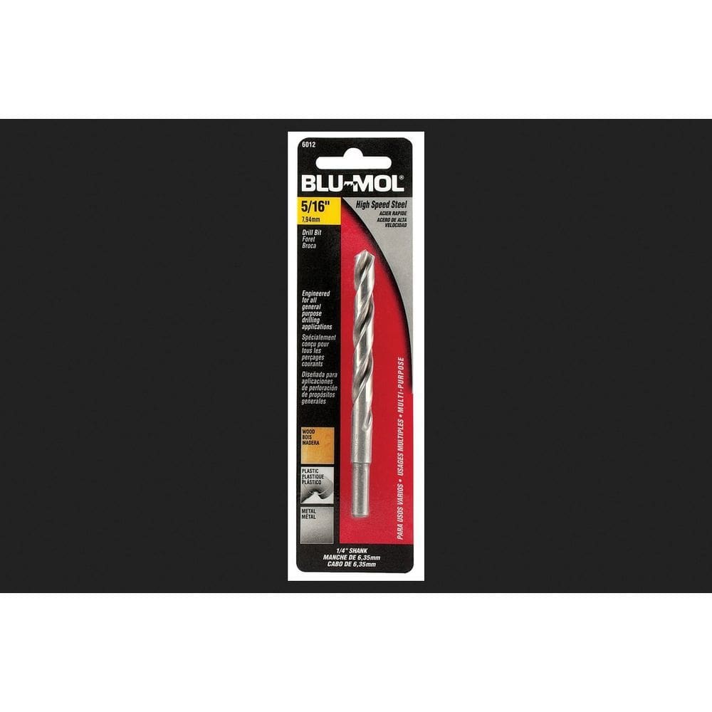 Broca Disston Blu-mol 0,8 cm de diâmetro x 11 cm de aço de alta velocidade