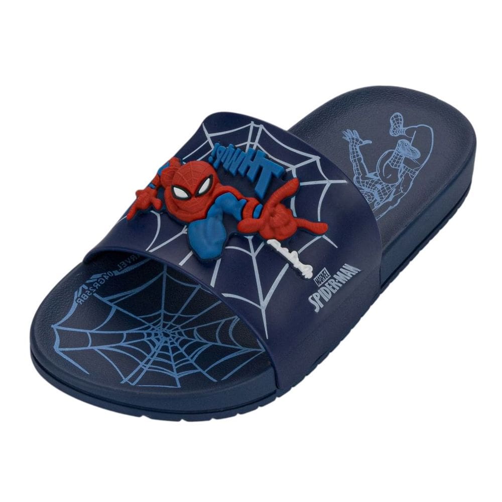 Chinelo Slide Infantil Menino Facil Calce Homem Aranha View