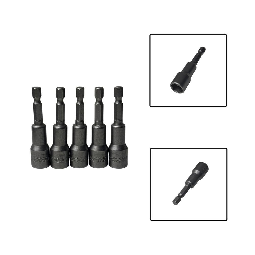 Jogo Soquete Sextavado 5/16X65mm Cromo Vanádio 5 pçs