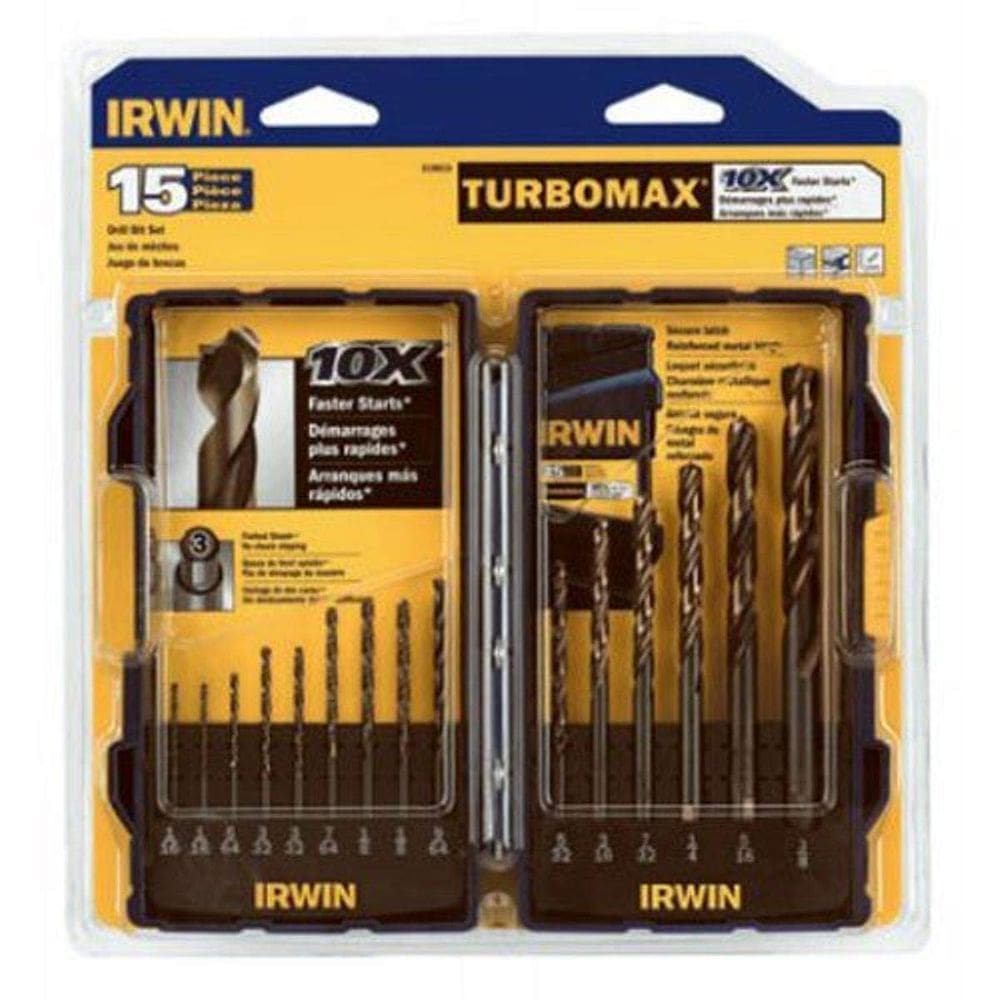 Conjunto de brocas IRWIN TurboMax Turbo Point de 15 peças